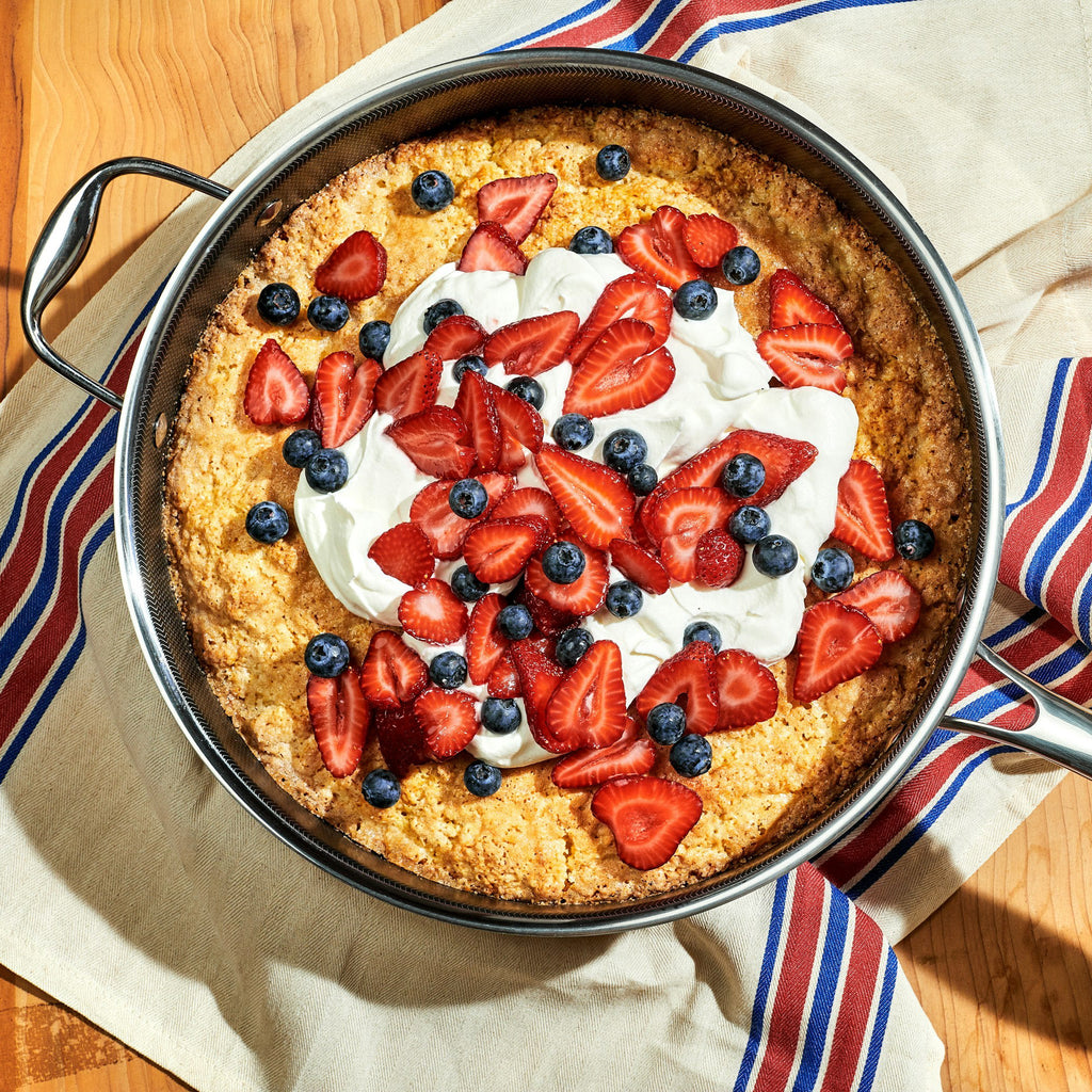 Hybrid Deep Sauté Pan with Lid, 4.5-Qt