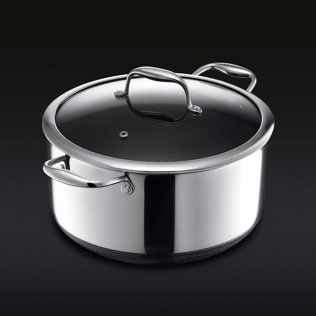 Hybrid Stock Pot With Lid, 8-Qt